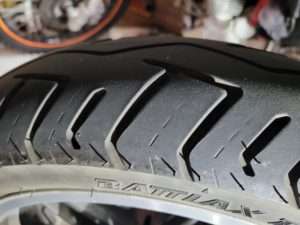 防御のタイヤ交換